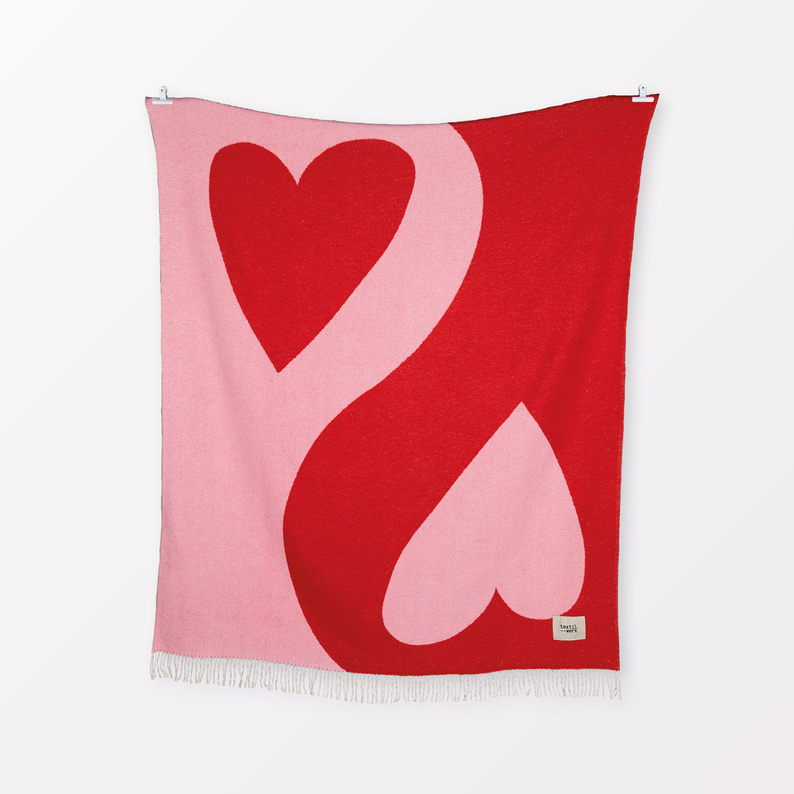 Kuscheldecke Two Hearts