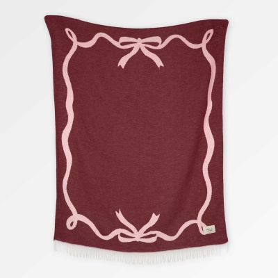 Kuscheldecke Schleifenrand