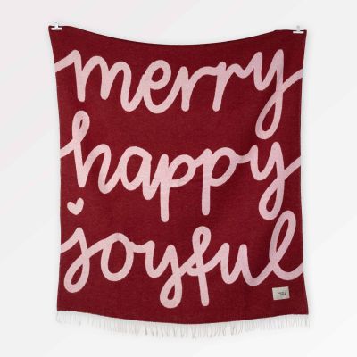 Kuscheldecke Merry Happy Joyful
